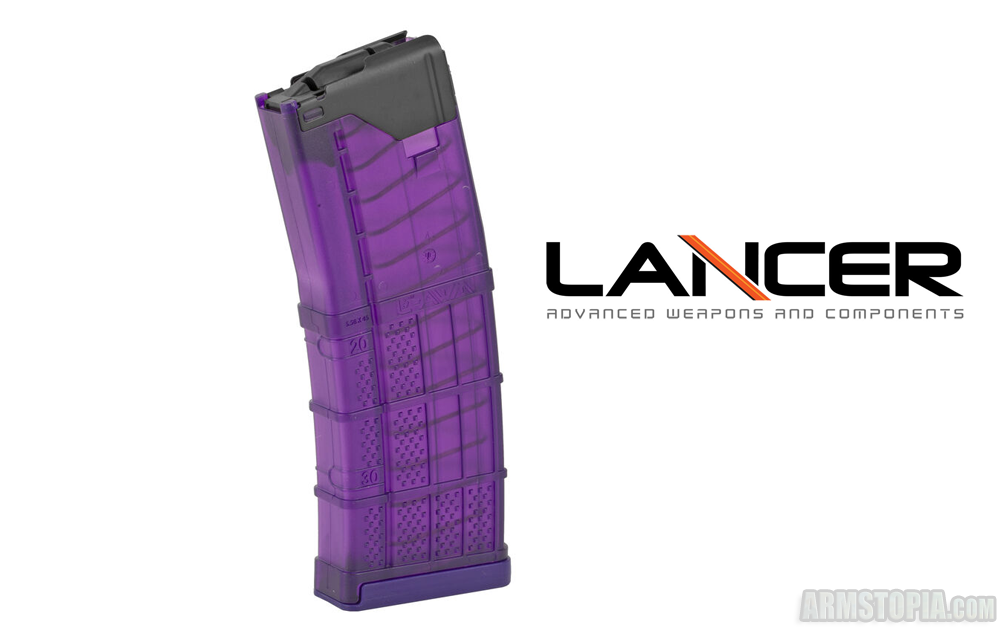 LANCER L5AWM 223REM 30rd Translucent Purple - ARMSTOPIA